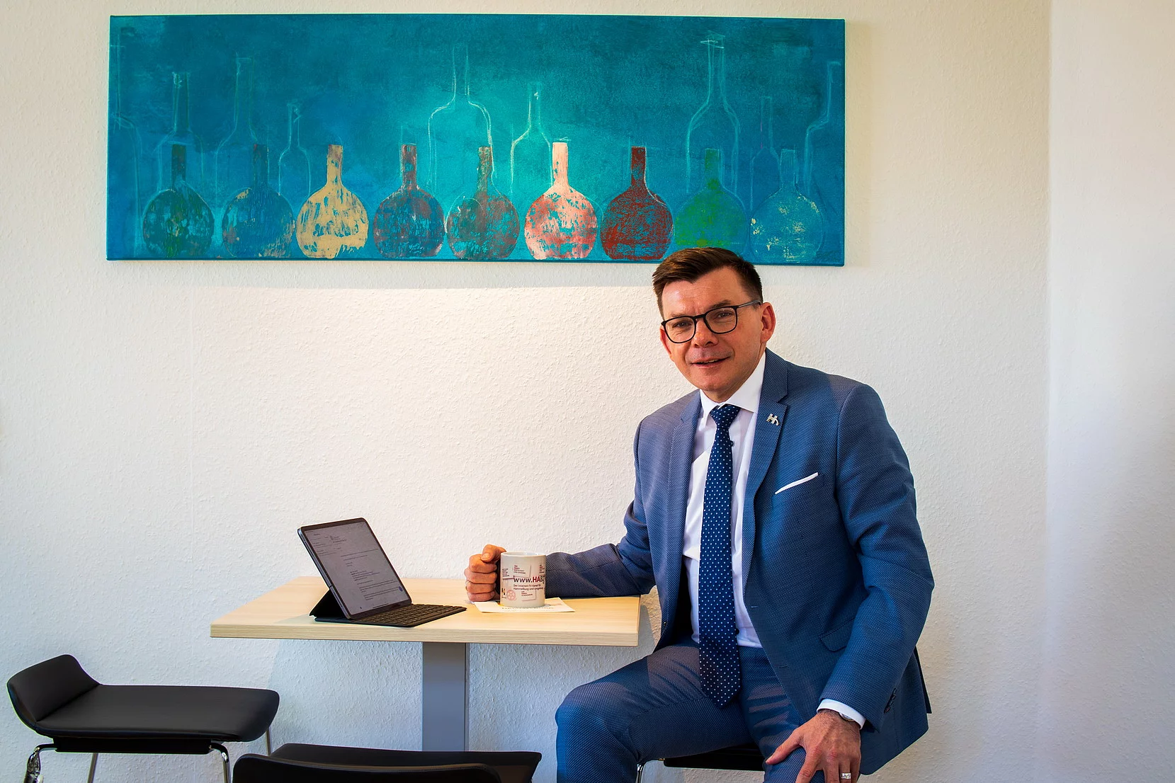 Armin Warmuth, Erster Bürgermeister, Bürotisch